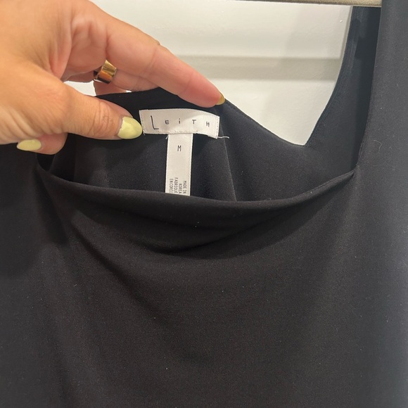 Nordstrom leith dressed up black tank - Picture 1 of 3